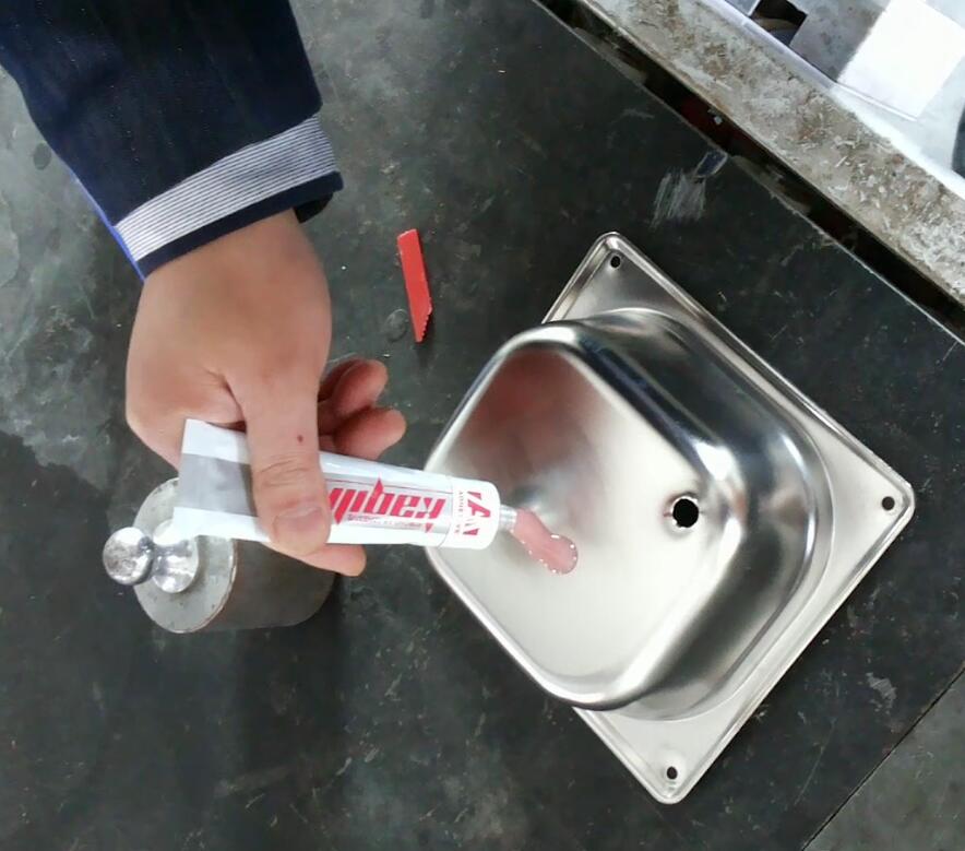 How to use glue to install vibrator on ultrasonic cleaning machine ? 