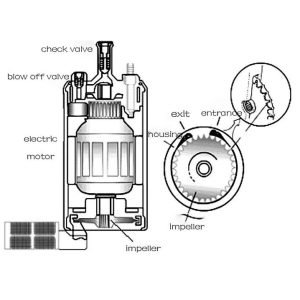 fuel pump component drawing